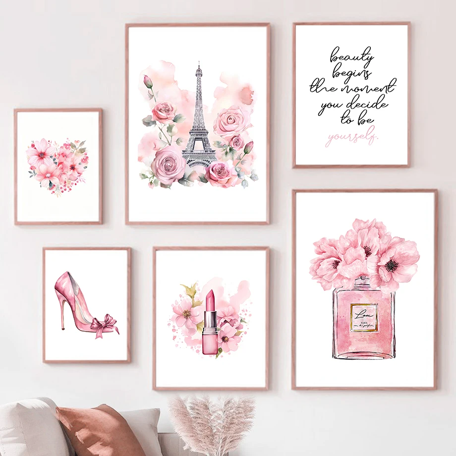 Parigi Fashion Art Poster Rosa - Home Fragrance Bottle recensione e prezzo